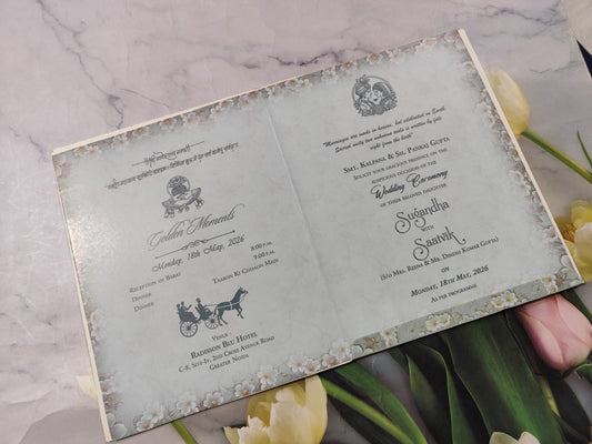 Gulshan Card Collection Designer Wedding Invitation Card (Pack of 50) RD