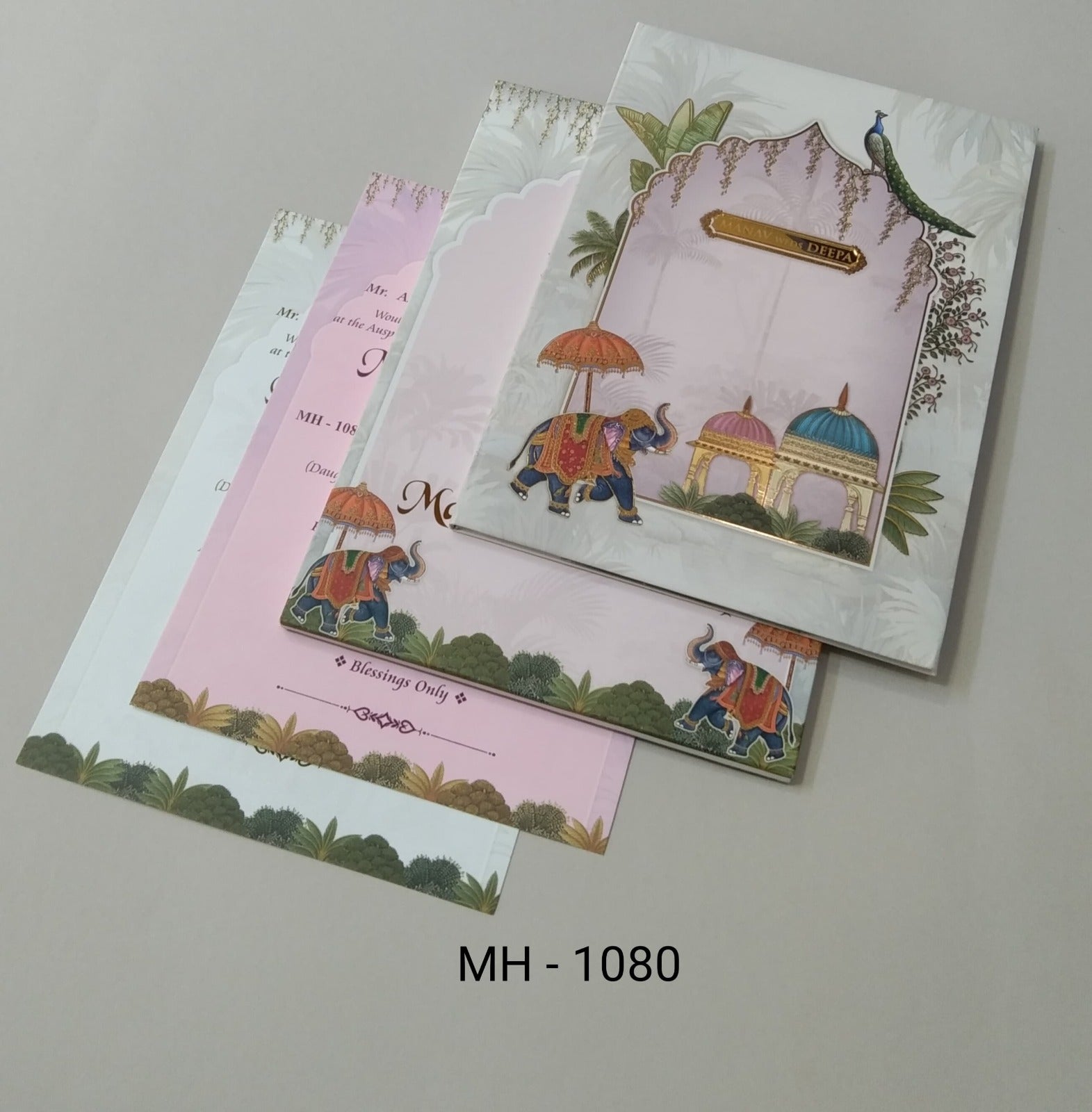 Gulshan Card Collection Designer Wedding Invitation Card (Pack of 50)