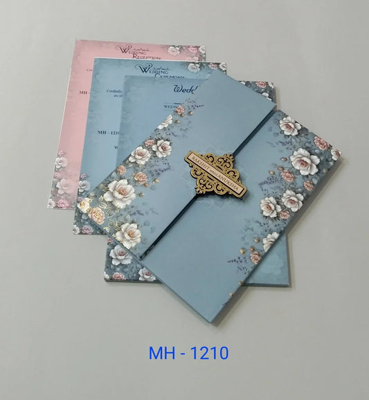 Gulshan Card Collection Designer Wedding Invitation Card (Pack of 50)