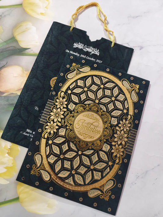 Gulshan Card Collection Designer Wedding Invitation Card (Pack of 50) FT