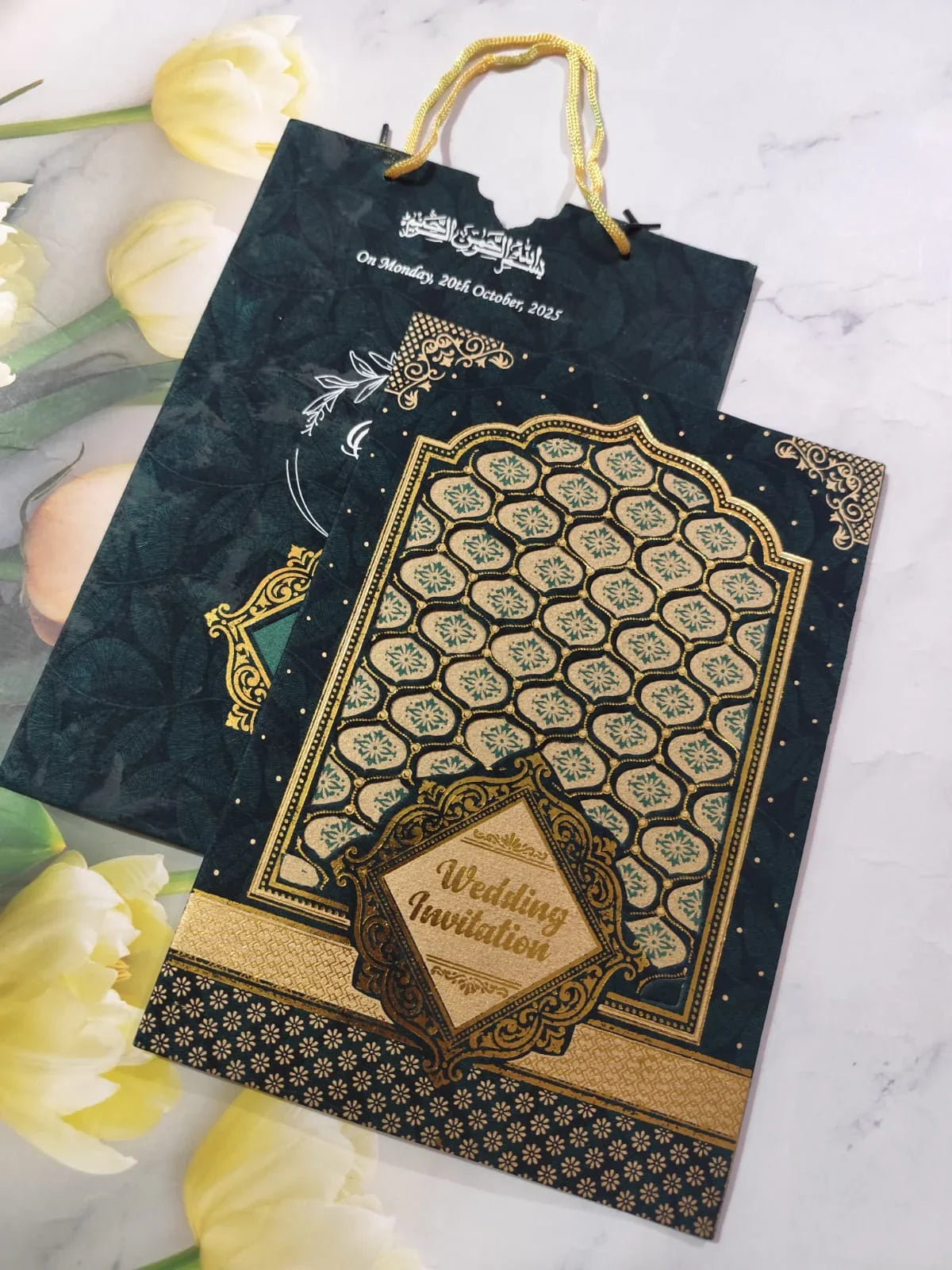 Gulshan Card Collection Designer Wedding Invitation Card (Pack of 50) FT