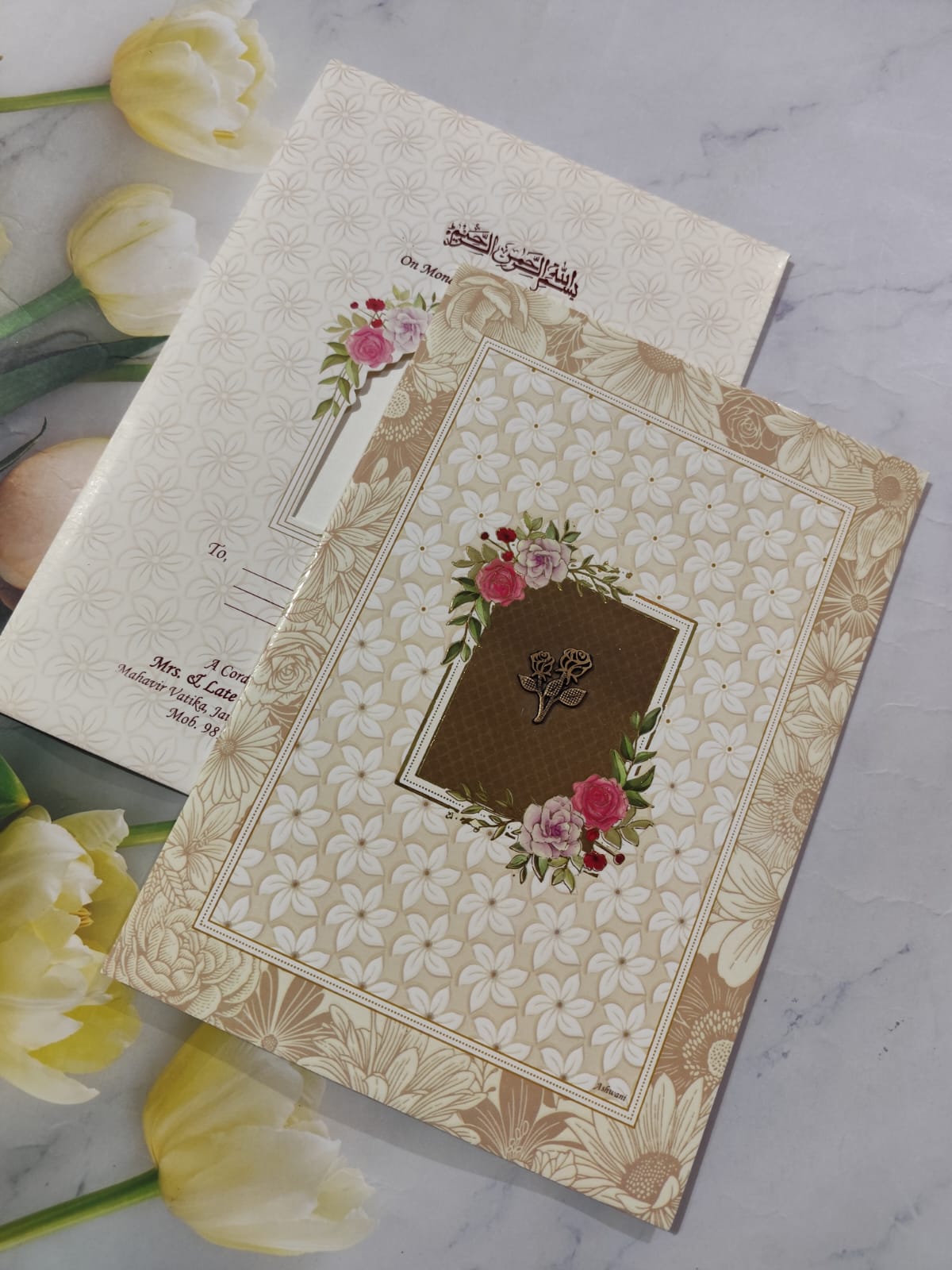 Gulshan Card Collection Designer Wedding Invitation Card (Pack of 50)