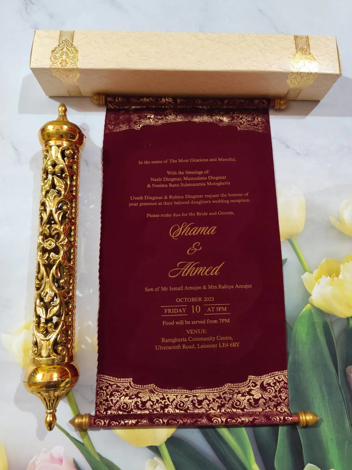 Gulshan Card Collection Designer Wedding Invitation Card (Pack of 10)