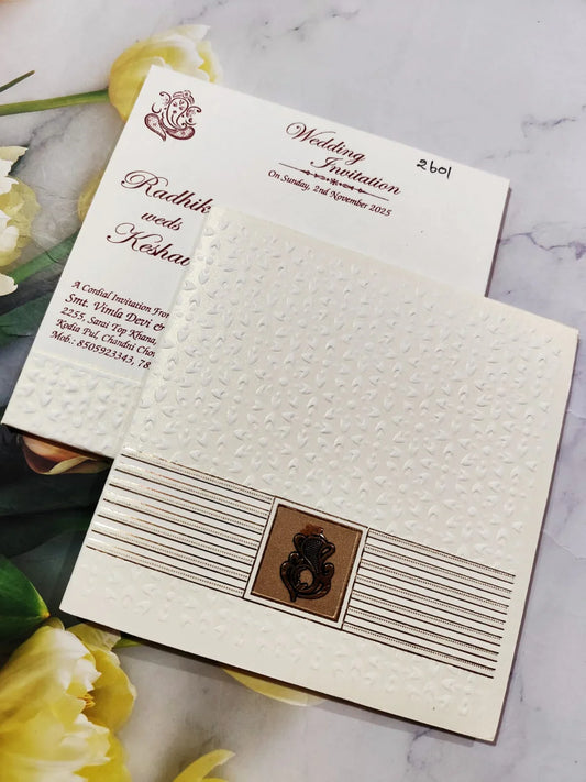 Gulshan Card Collection Designer Wedding Invitation Card (Pack of 50)