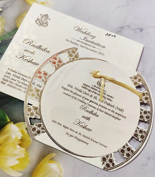 Gulshan Card Collection Designer Wedding Invitation Card (Pack of 50)