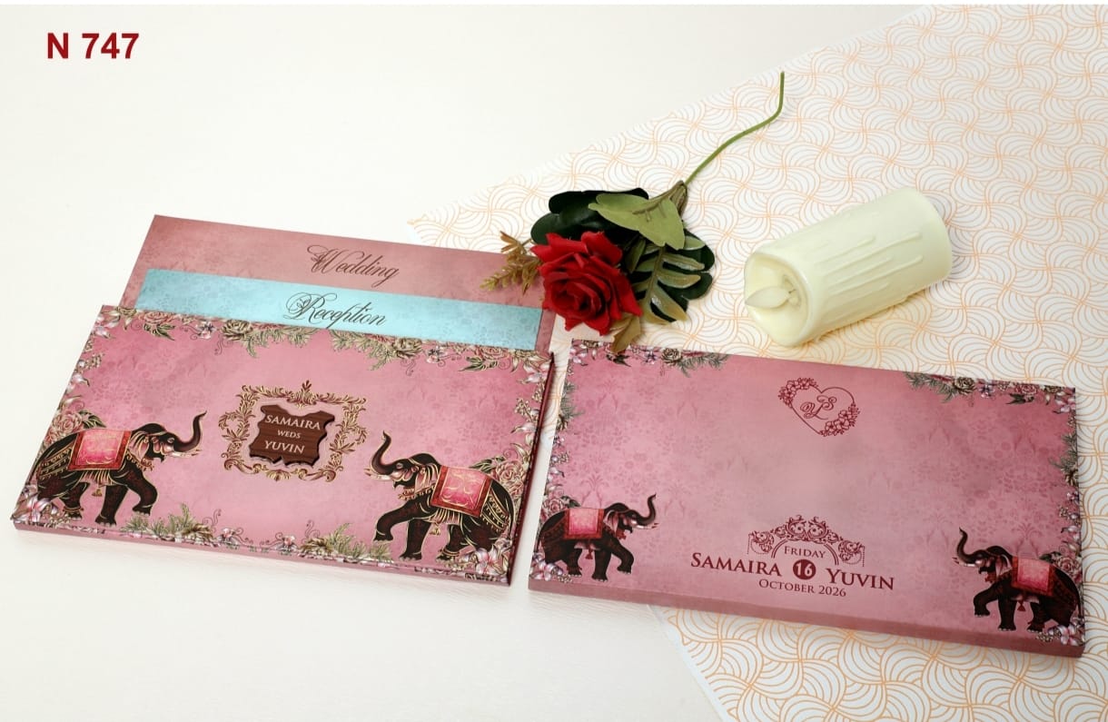 Gulshan Card Collection Designer Wedding Invitation Card (Pack of 50)
