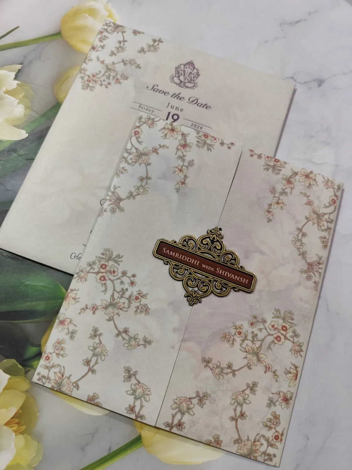 Gulshan Card Collection Designer Wedding Invitation Card (Pack of 50)