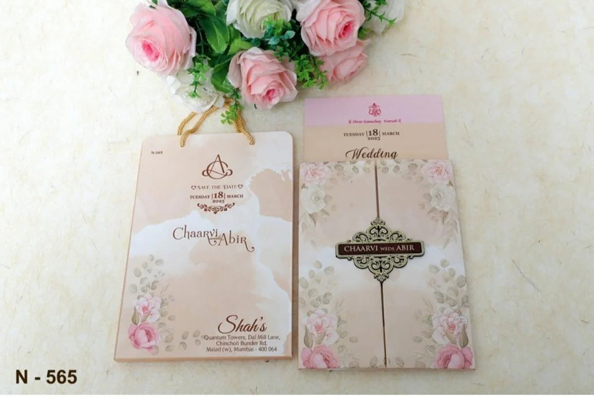 Gulshan Card Collection Designer Wedding Invitation Card (Pack of 50)