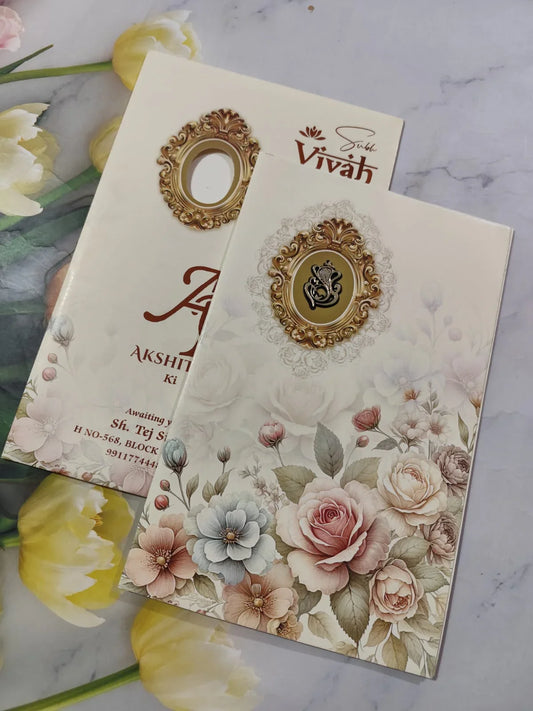 Gulshan Card Collection Designer Wedding Invitation Card (Pack of 50) AC 1125/130