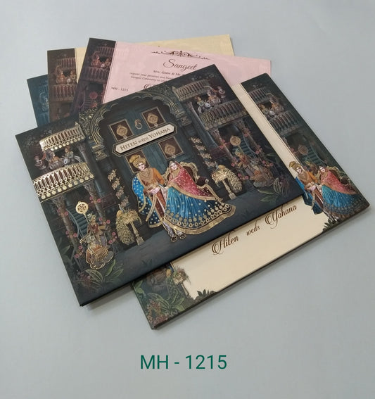 Gulshan Card Collection Designer Wedding Invitation Card (Pack of 50)