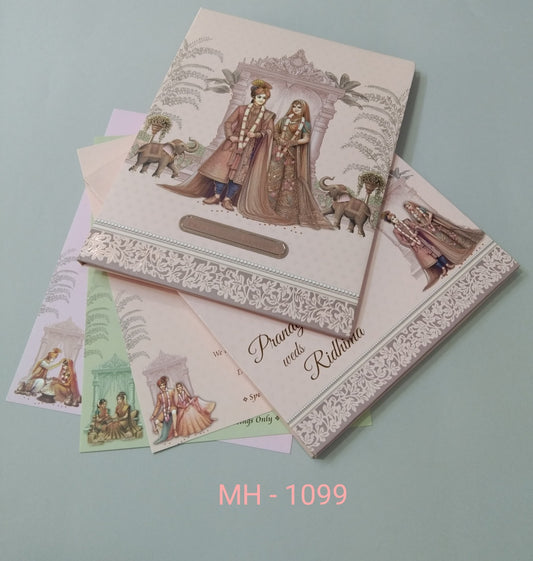 Gulshan Card Collection Designer Wedding Invitation Card (Pack of 50)