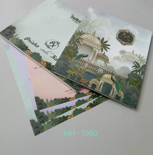 Gulshan Card Collection Designer Wedding Invitation Card (Pack of 50)