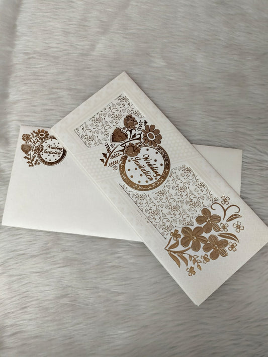 Gulshan Card Collection Designer Wedding Invitation Card (Pack of 50)
