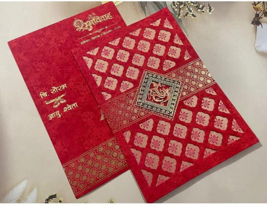 Gulshan Card Collection Designer Wedding Invitation Card (Pack of 50)