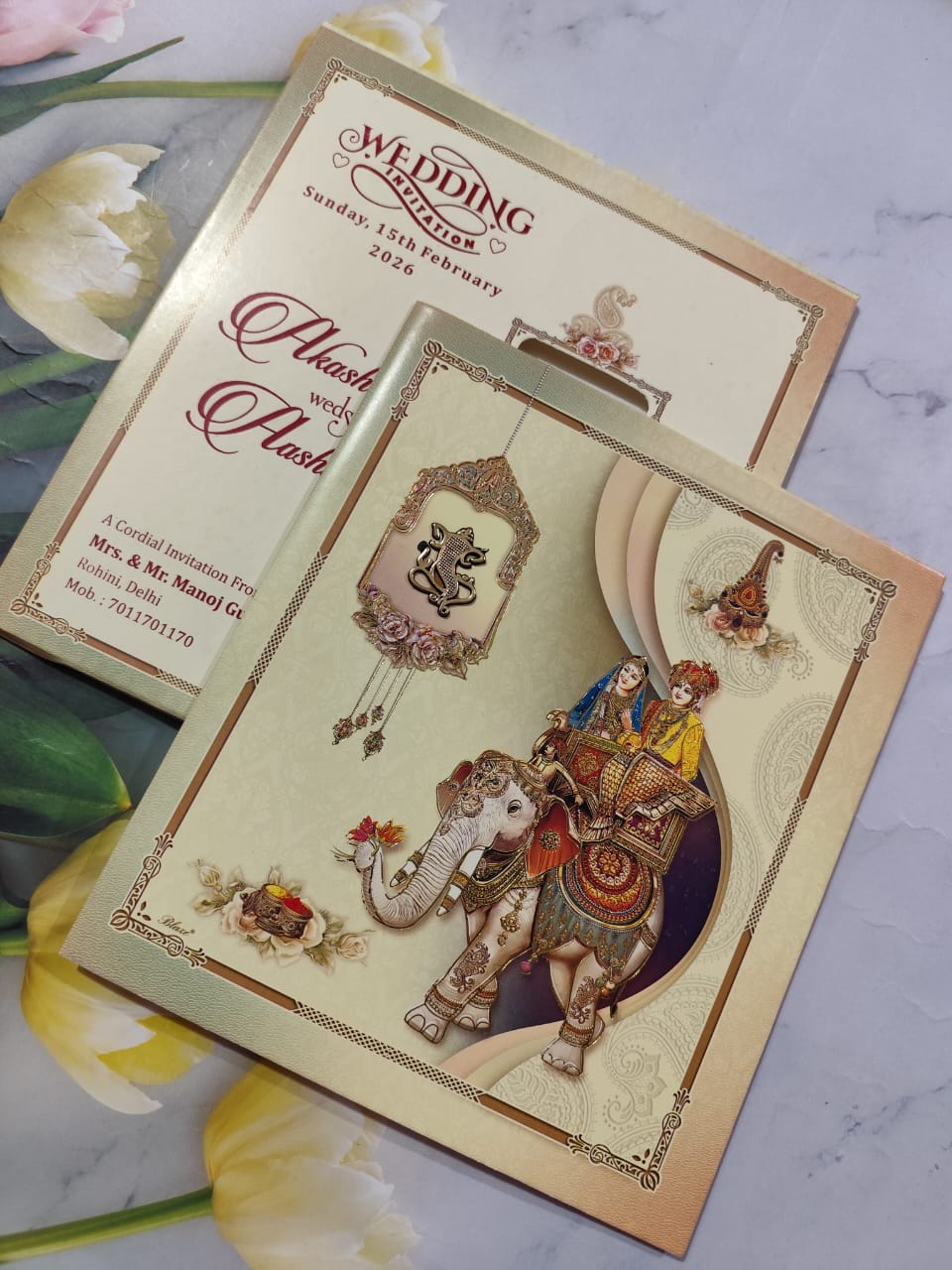 Gulshan Card Collection Designer Wedding Invitation Card (Pack of 50) AC 1125/37