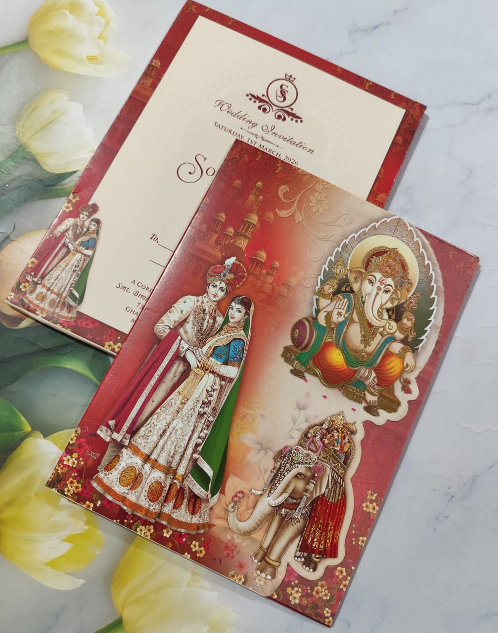 Gulshan Card Collection Designer Wedding Invitation Card (Pack of 50) AC 1125/68