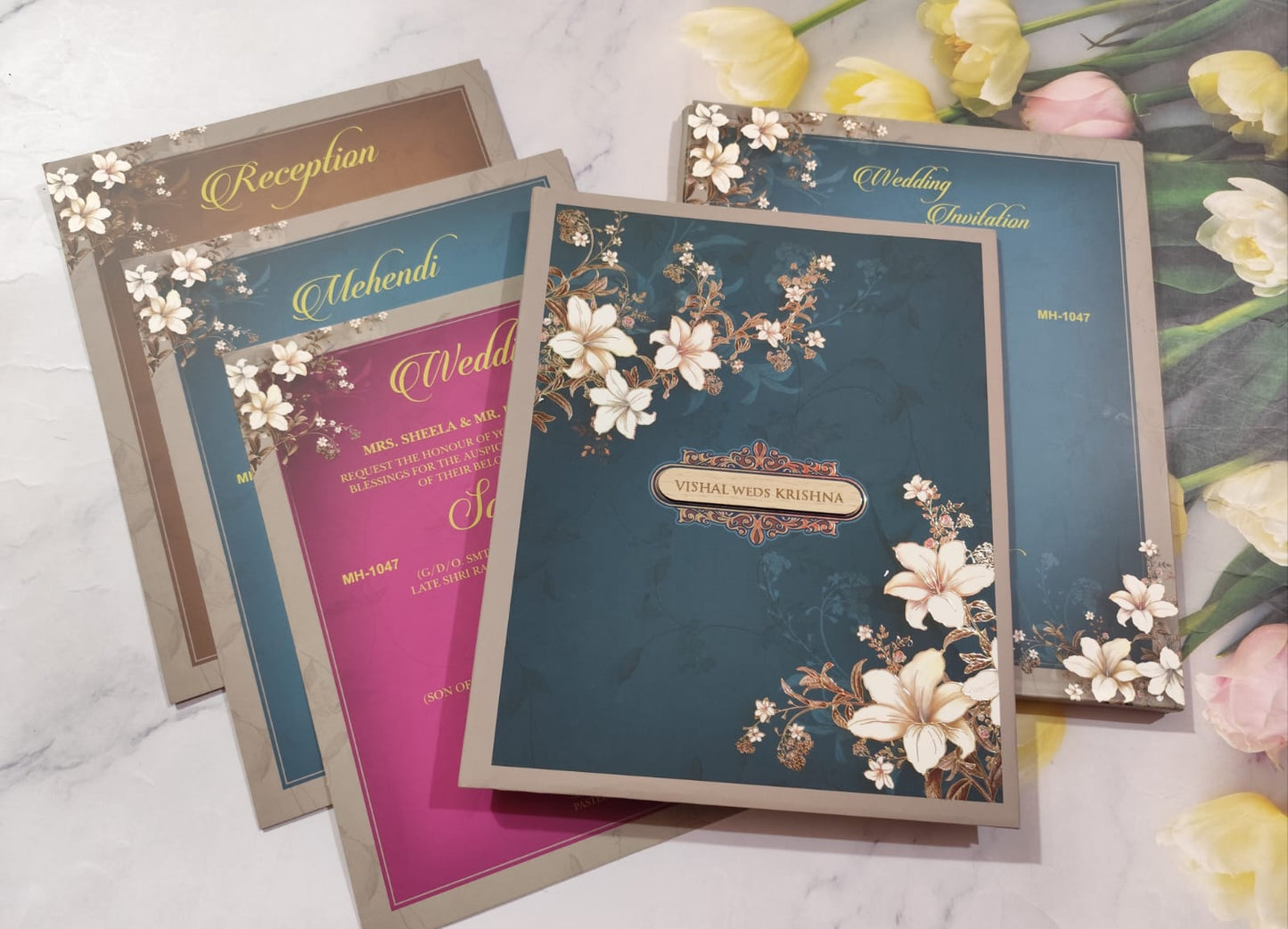 Gulshan Card Collection Designer Wedding Invitation Card (Pack of 50)