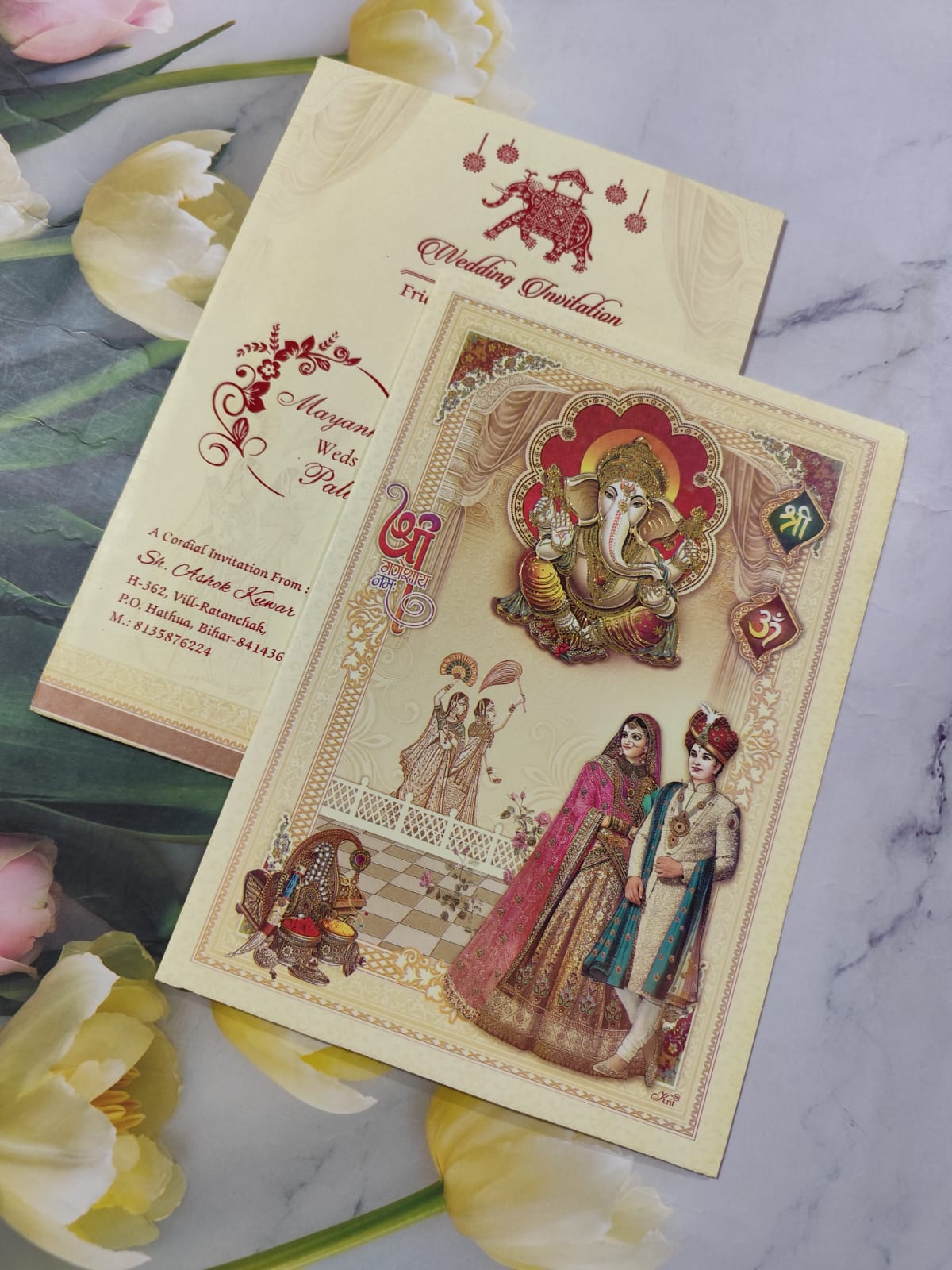 Gulshan Card Collection Designer Wedding Invitation Card (Pack of 50) AC 1125/66