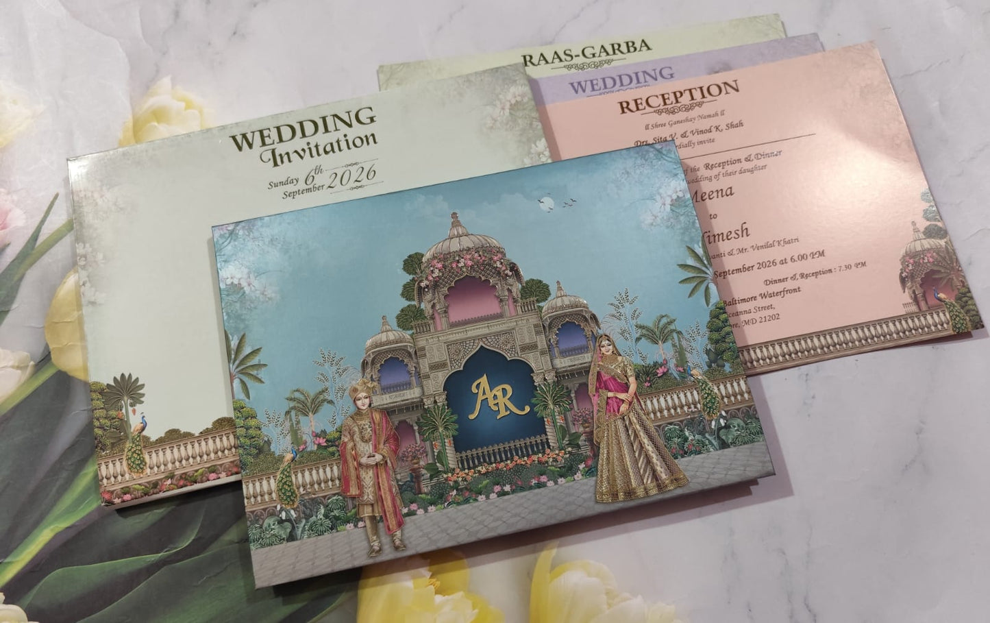 Gulshan Card Collection Designer Wedding Invitation Card (Pack of 50)