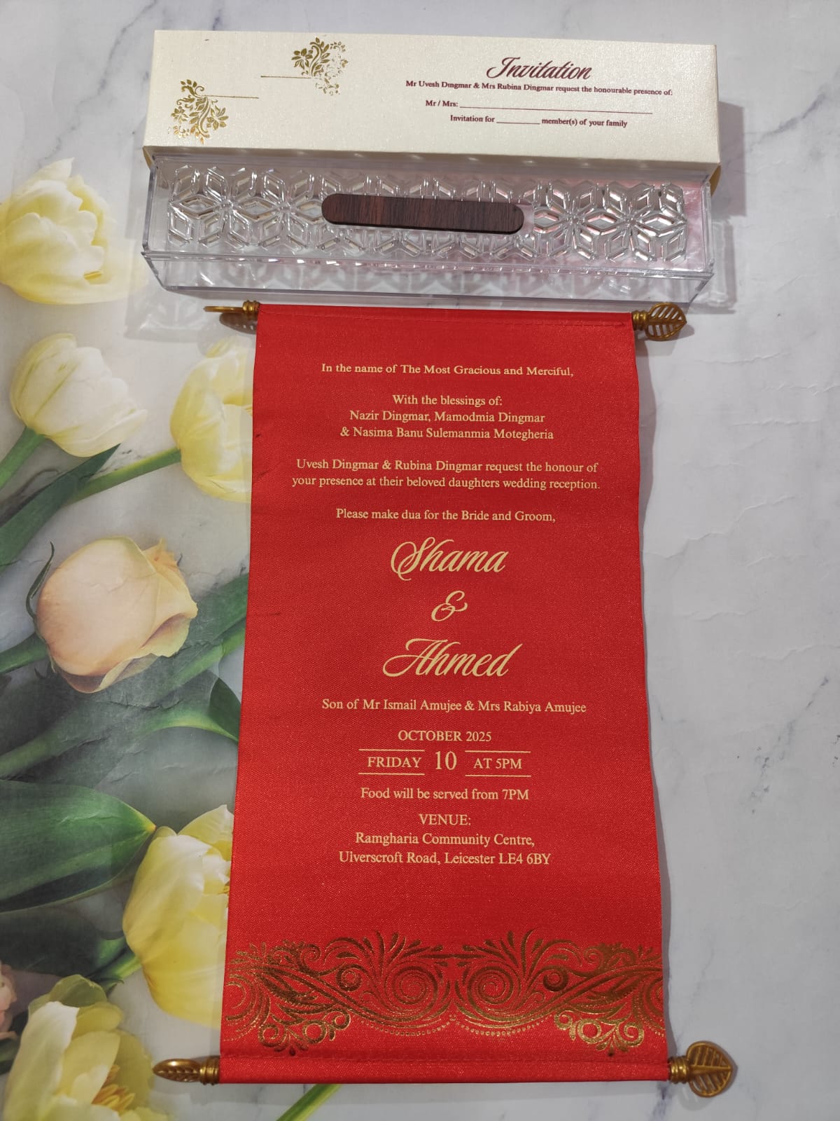 Gulshan Card Collection Designer Wedding Invitation Card (Pack of 50)