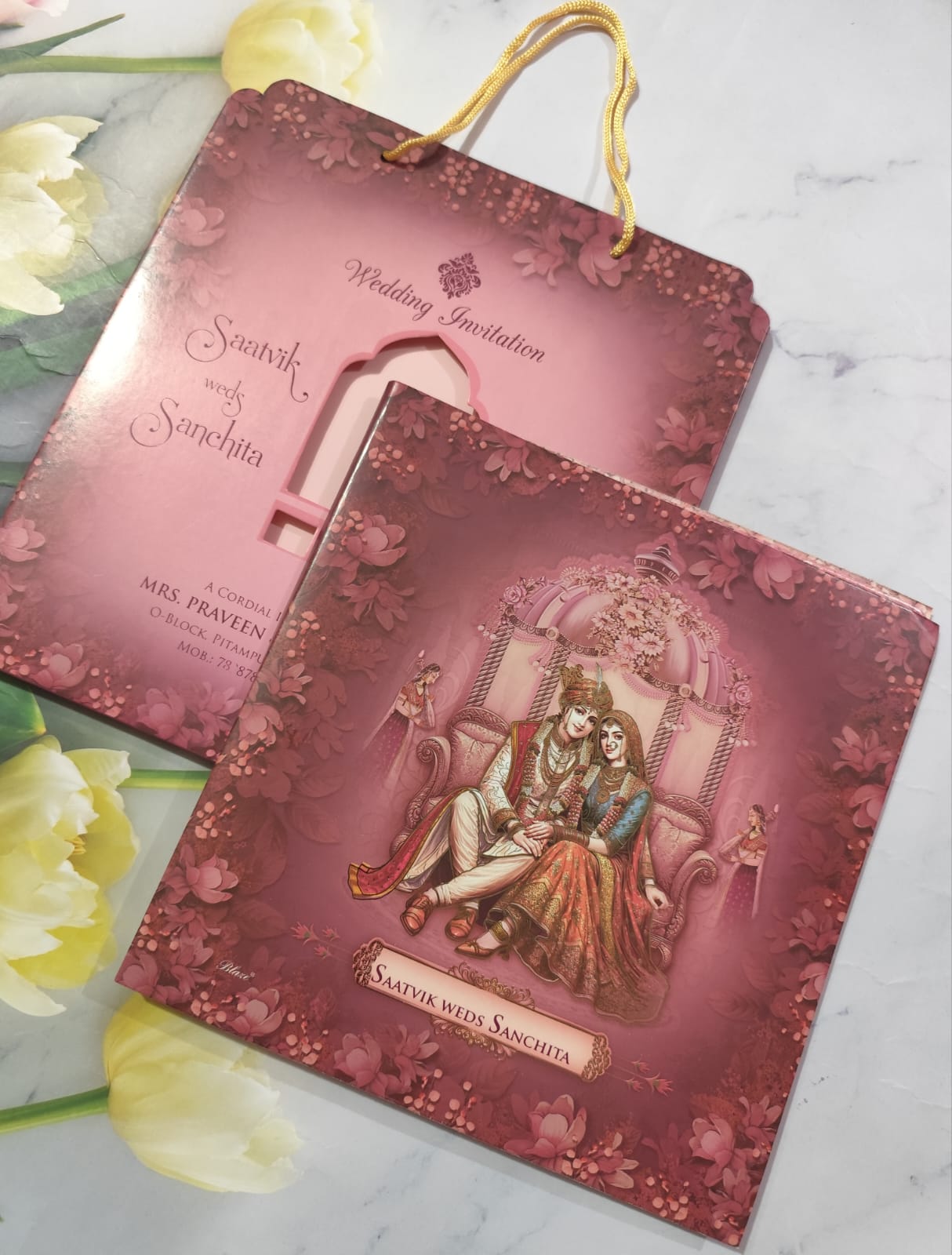 Gulshan Card Collection Designer Wedding Invitation Card (Pack of 50) RD