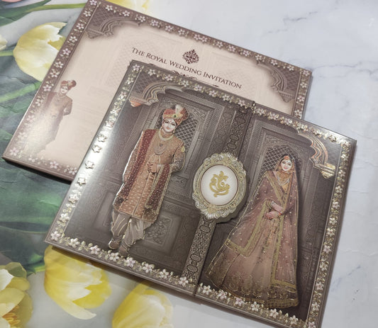 Gulshan Card Collection Designer Wedding Invitation Card (Pack of 50) RD