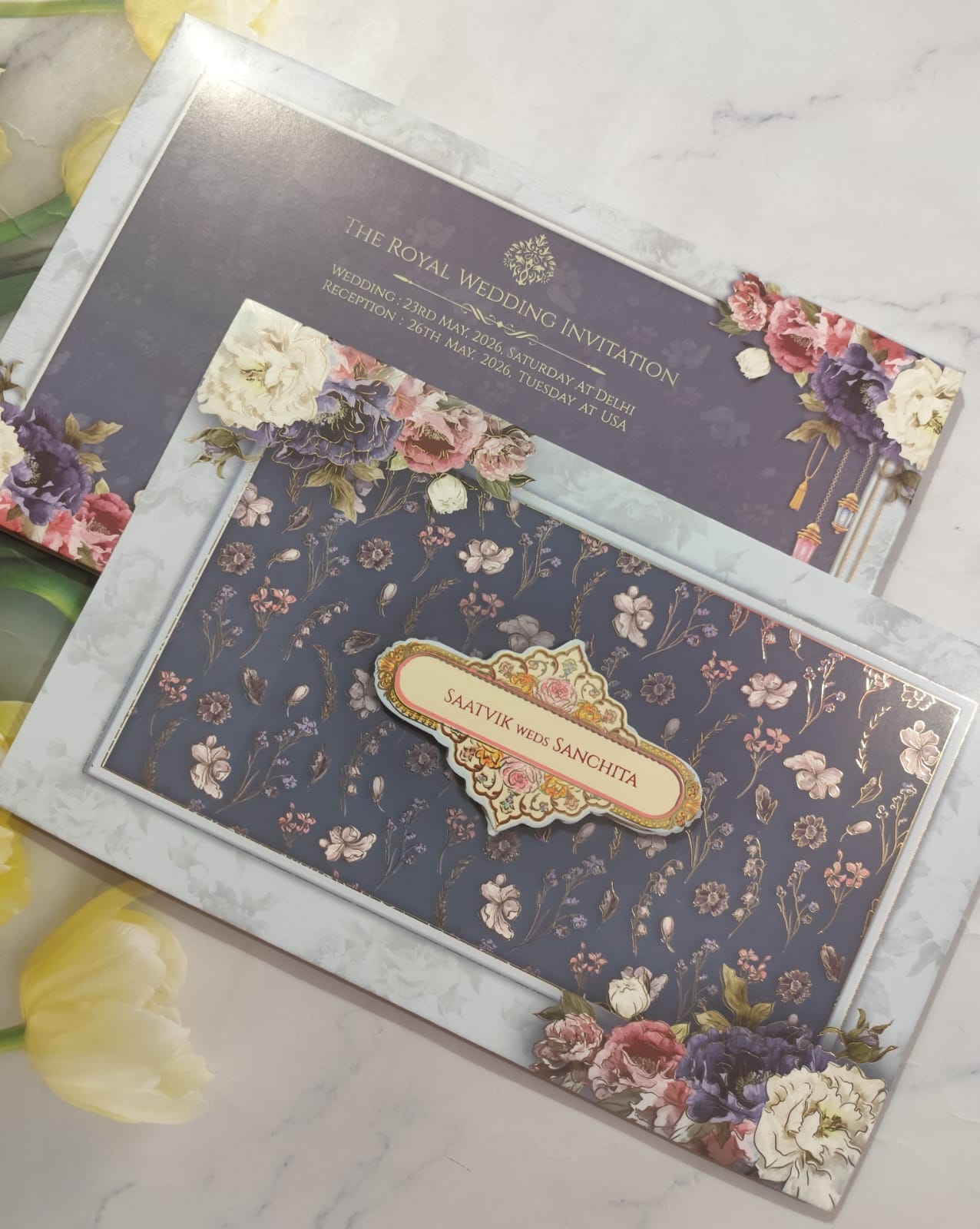 Gulshan Card Collection Designer Wedding Invitation Card (Pack of 50) RD