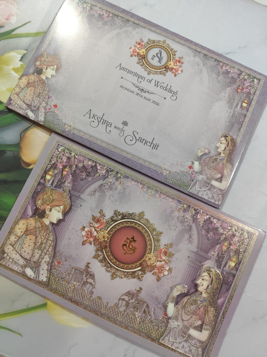 Gulshan Card Collection Designer Wedding Invitation Card (Pack of 50) RD