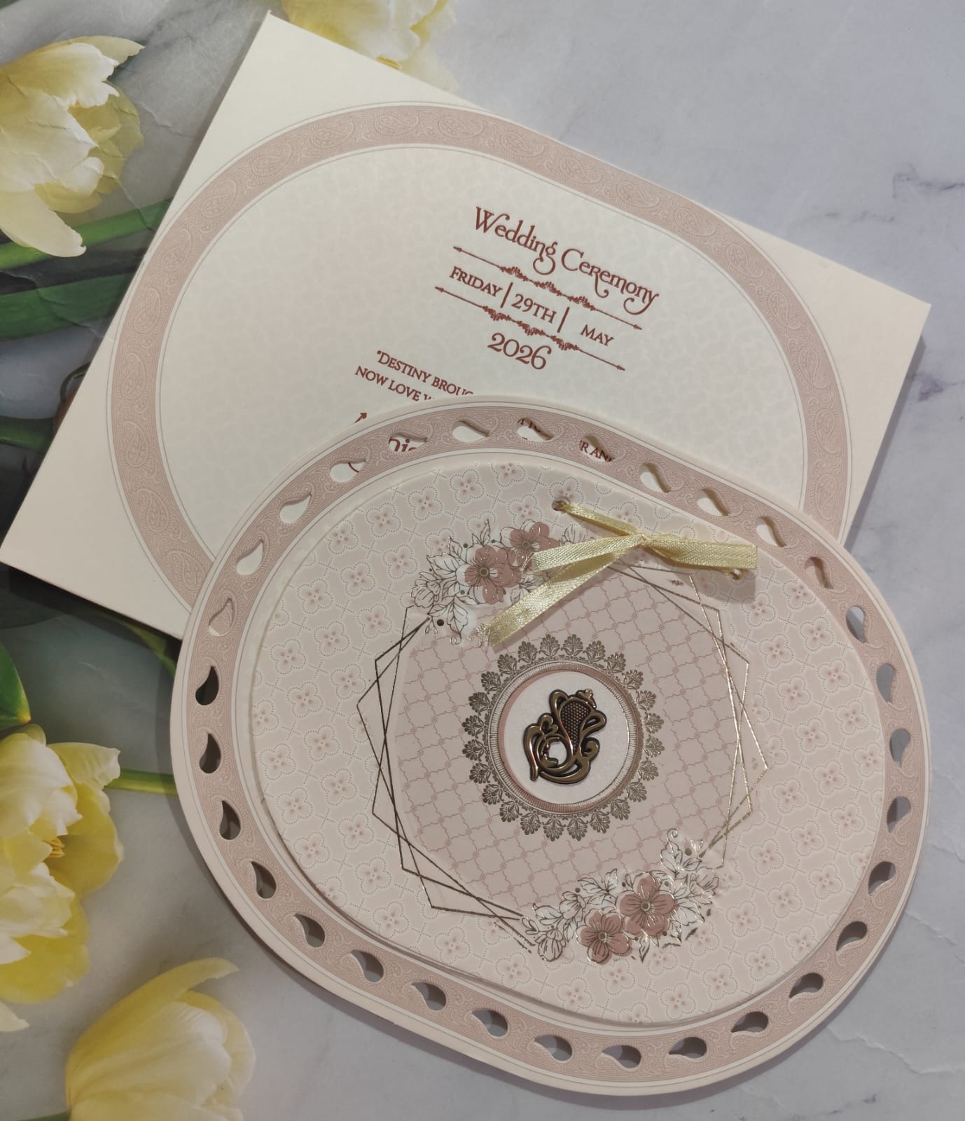 Gulshan Card Collection Designer Wedding Invitation Card (Pack of 50) RD