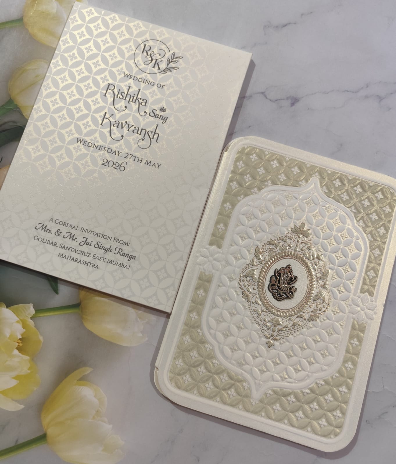 Gulshan Card Collection Designer Wedding Invitation Card (Pack of 50) RD