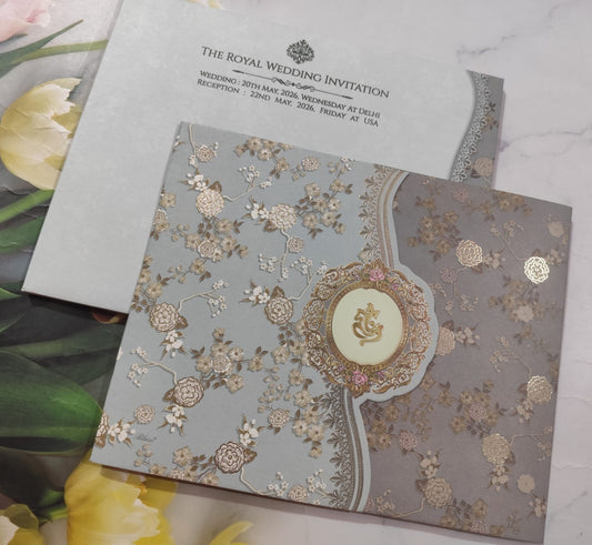 Gulshan Card Collection Designer Wedding Invitation Card (Pack of 50) RD