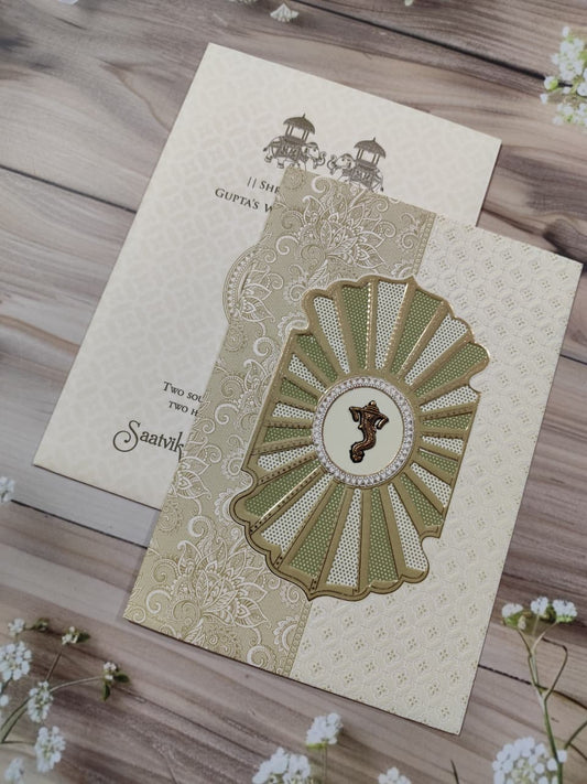 Gulshan Card Collection Designer Wedding Invitation Card (Pack of 50)