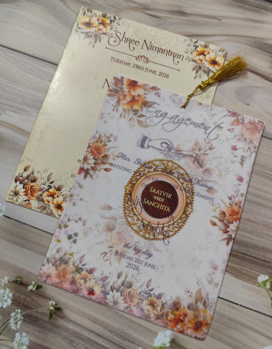 Gulshan Card Collection Designer Wedding Invitation Card (Pack of 50)