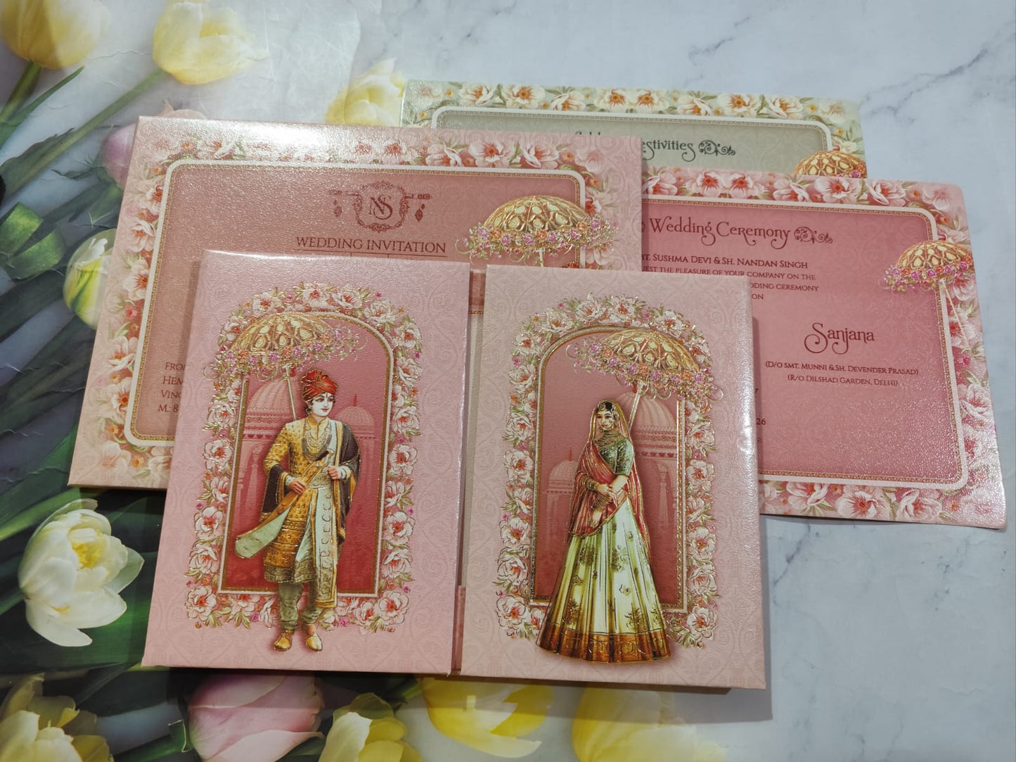 Gulshan Card Collection Designer Wedding Invitation Card (Pack of 50) RD