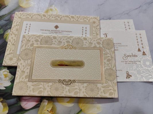 Gulshan Card Collection Designer Wedding Invitation Card (Pack of 50) RD