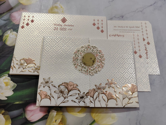 Gulshan Card Collection Designer Wedding Invitation Card (Pack of 50) RD