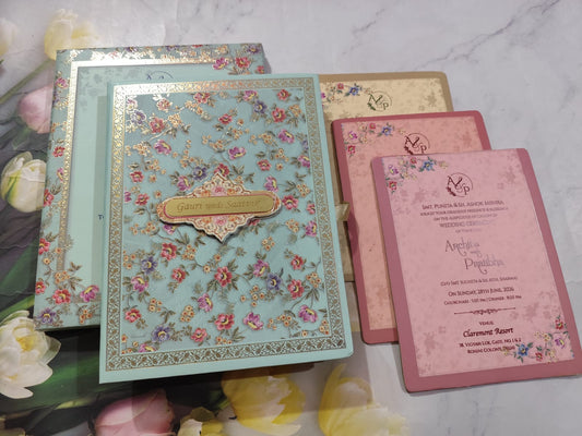 Gulshan Card Collection Designer Wedding Invitation Card (Pack of 50) RD
