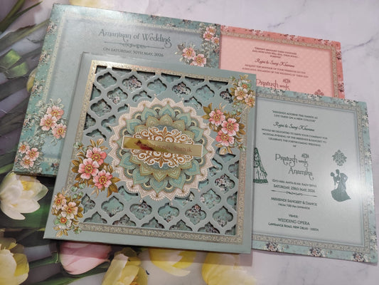 Gulshan Card Collection Designer Wedding Invitation Card (Pack of 50) RD
