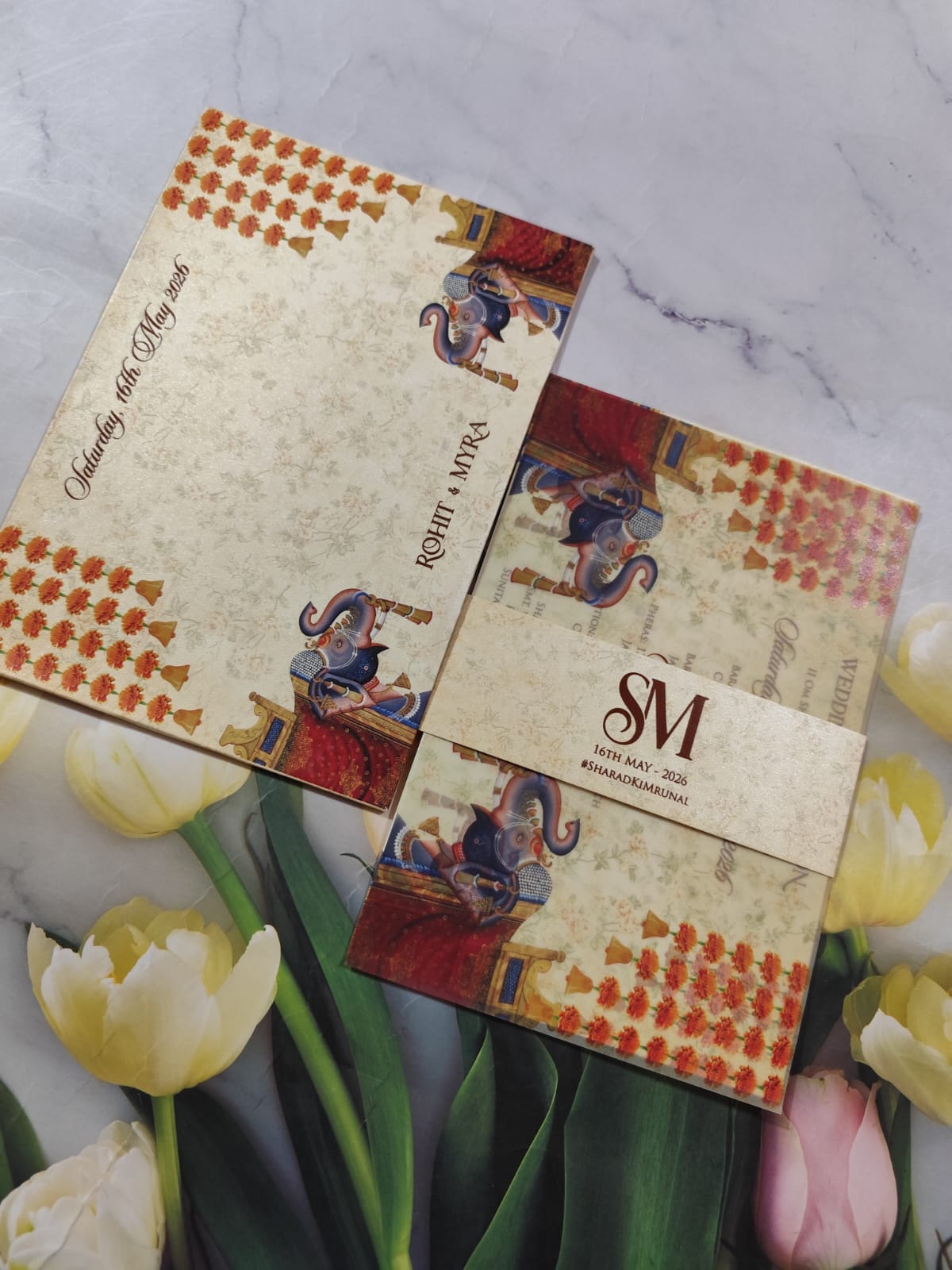 Gulshan Card Collection Designer Wedding Invitation Card (Pack of 50)