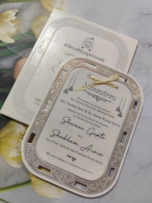 Gulshan Card Collection Designer Wedding Invitation Card (Pack of 50) AND