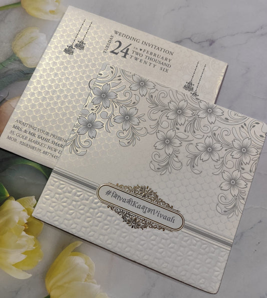 Gulshan Card Collection Designer Wedding Invitation Card (Pack of 50) AND