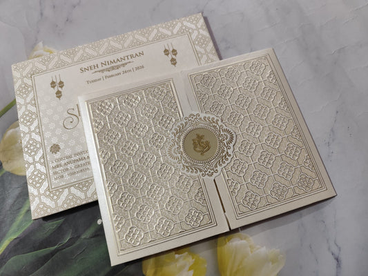 Gulshan Card Collection Designer Wedding Invitation Card (Pack of 50) AND