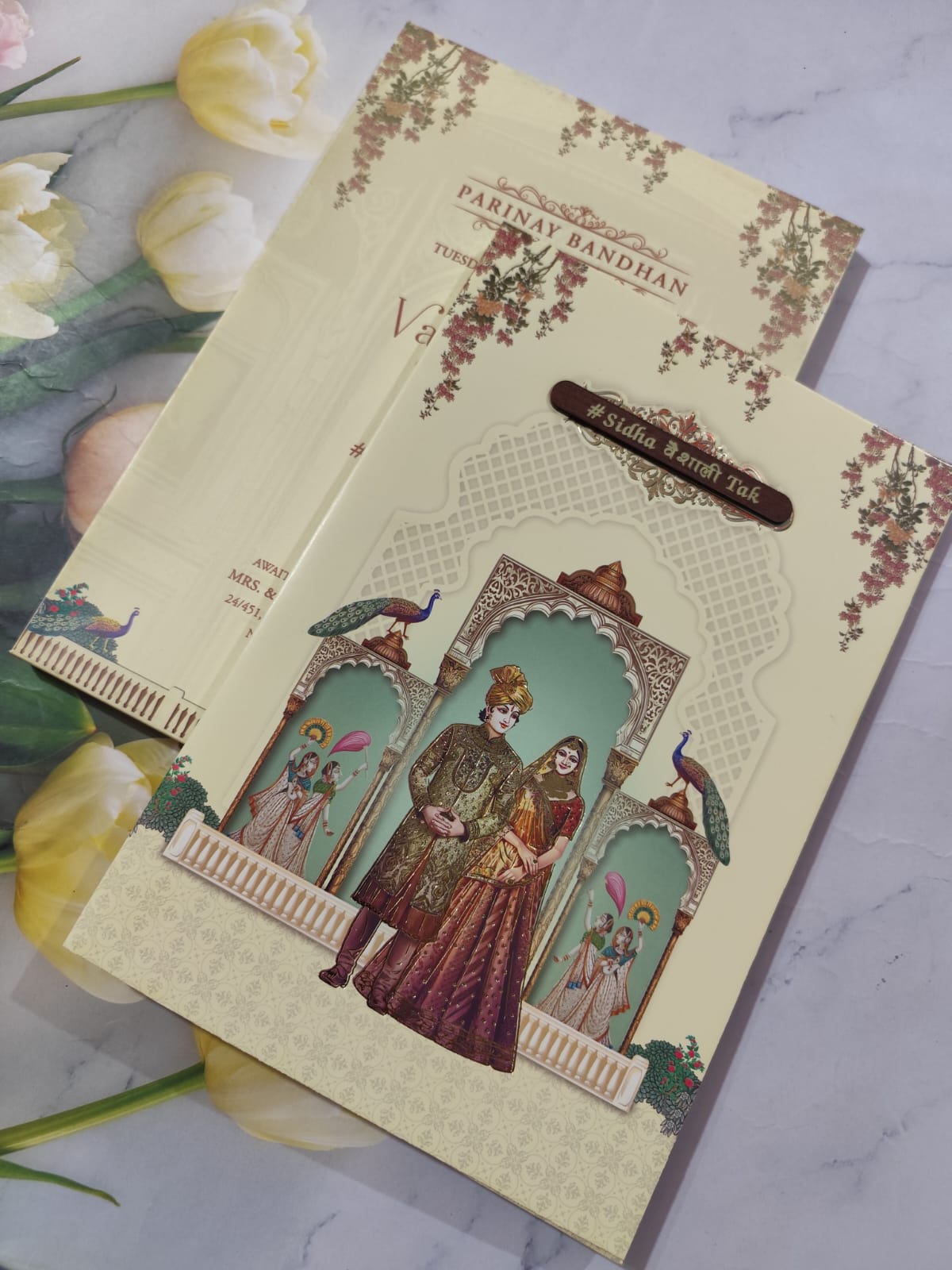 Gulshan Card Collection Designer Wedding Invitation Card (Pack of 50) AND
