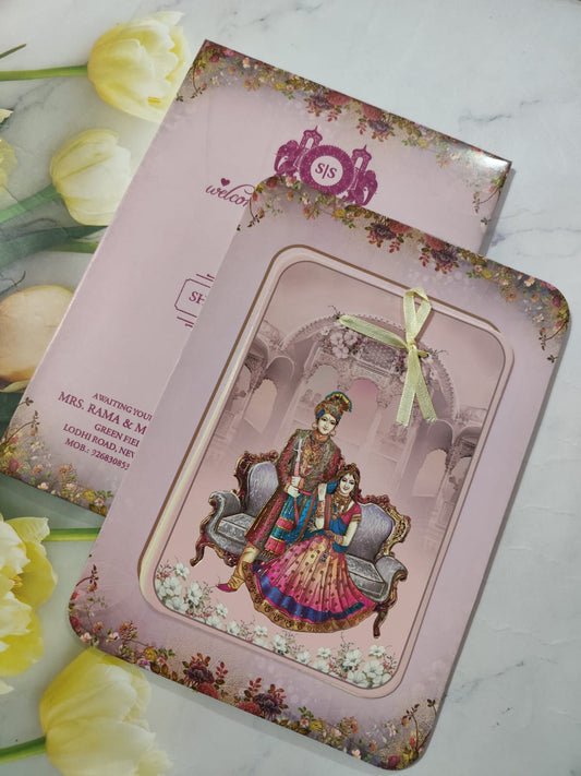 Gulshan Card Collection Designer Wedding Invitation Card (Pack of 50) AND