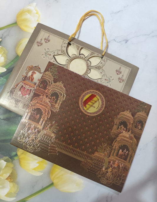 Gulshan Card Collection Designer Wedding Invitation Card (Pack of 50) AND