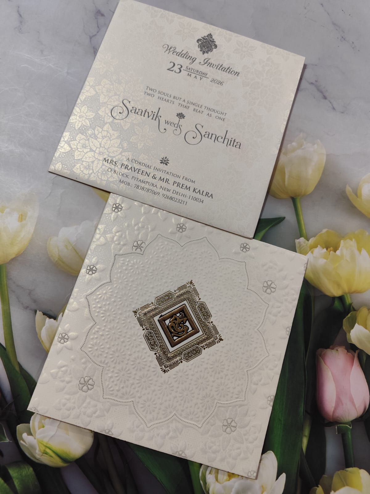 Gulshan Card Collection Designer Wedding Invitation Card (Pack of 50) RD