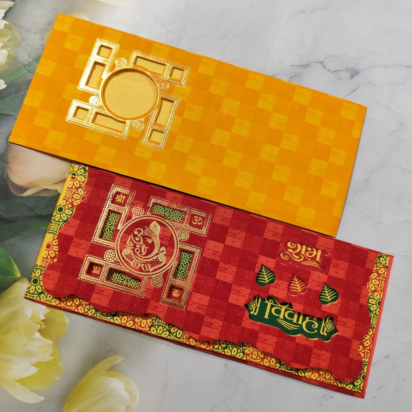 Gulshan Card Collection Designer Wedding Invitation Card (Pack of 50) RD