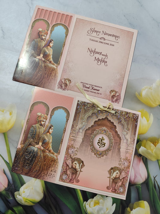 Gulshan Card Collection Designer Wedding Invitation Card (Pack of 50) RD