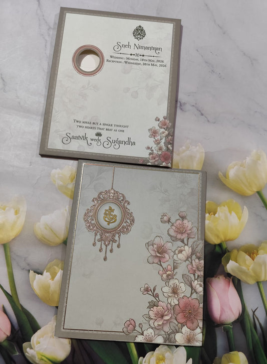 Gulshan Card Collection Designer Wedding Invitation Card (Pack of 50) RD