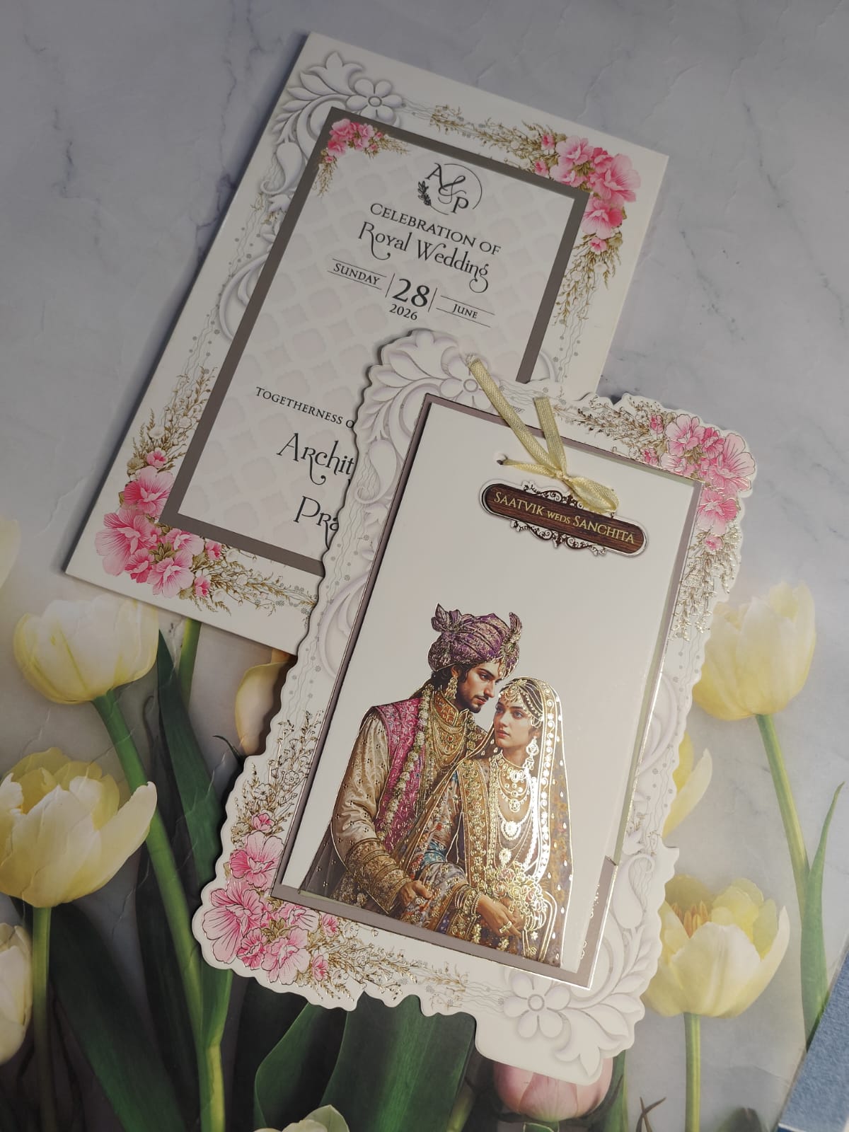 Gulshan Card Collection Designer Wedding Invitation Card (Pack of 50) RD